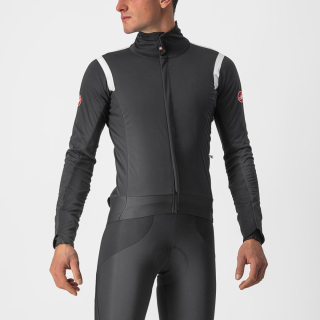 Castelli ALPHA RoS 2 Light Black/White-Dark Gray dviratininko striukė