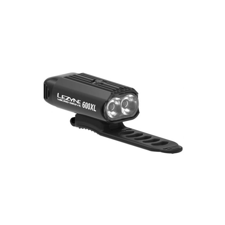 LEZYNE MICRO DRIVE 600XL Black priekinis žibintas 