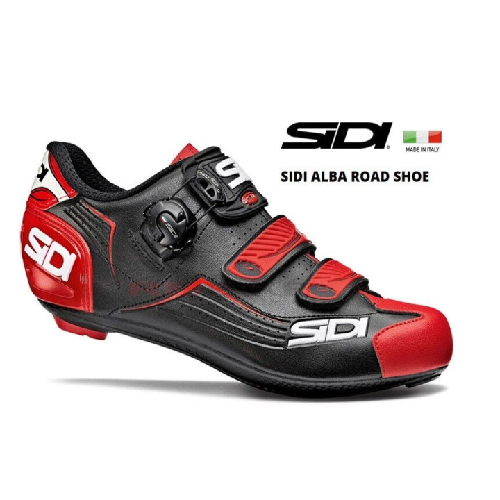 SIDI ALBA Shoes Black/Red plentiniai dviratininko batai