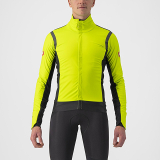 Castelli ALPHA RoS 2 Electric Lime/Dark Gray-Dark Gray dviratininko striukė