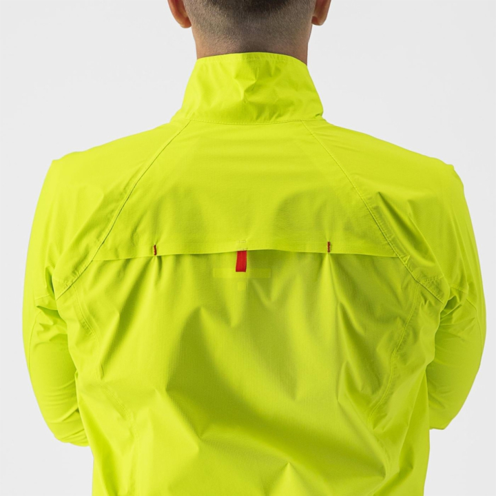 Castelli EMERGENCY 2 Electric Lime dviratininko striukė nuo lietaus