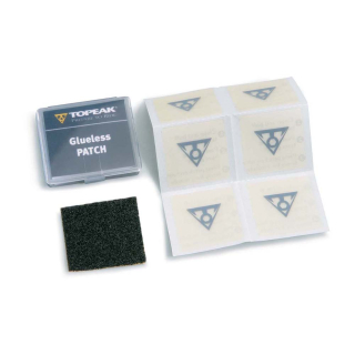 Topeak FlyPaper Glueless Patch Kit klijų nereikalaujantys lopai kamerai