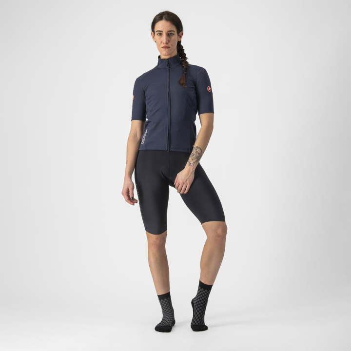 Castelli PERFETTO RoS 2W WIND Savile Blue striukė nuo vėjo dviratininkėms