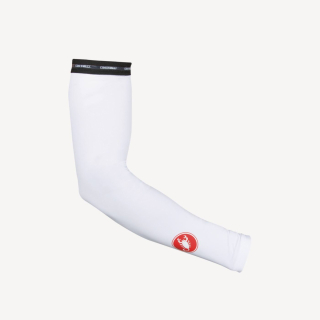 Castelli UPF 50 + White dvratininko lengvos UV rankų rankovės