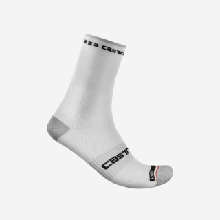 Castelli ROSSO CORSA PRO 15 White kojinės