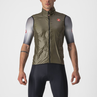 Castelli ARIA VEST Moss Brown dviratininko liemenė nuo vėjo