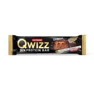 NUTREND QWIZZ PROTEIN BAR Chocolate Brownies 60 g baltyminis batonėlis