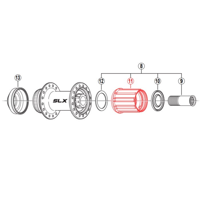 Terkšlė SHIMANO FH-M665 (9/10)