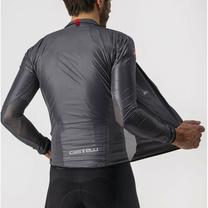 Castelli ARIA SHELL Dark Gray dviratininko striukė nuo vėjo