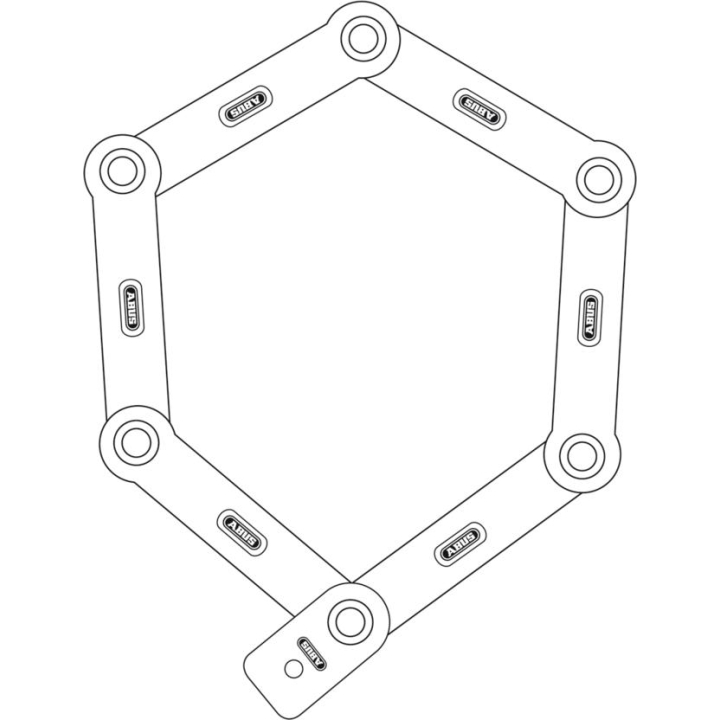 ABUS Bordo uGRIP 5700/80 RD SH sulankstoma spyna