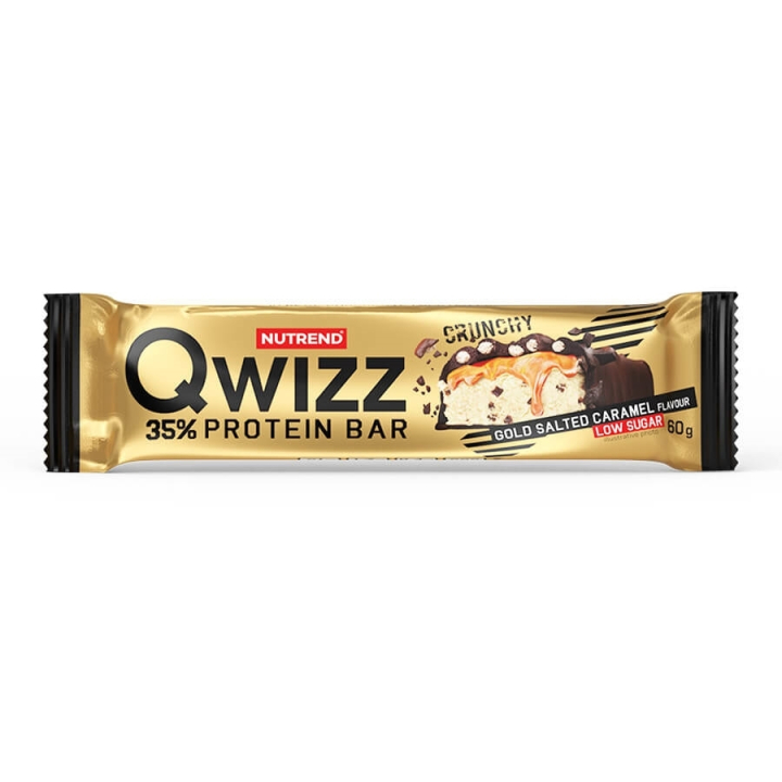 NUTREND QWIZZ PROTEIN BAR Salted Caramel 60 g baltyminis batonėlis