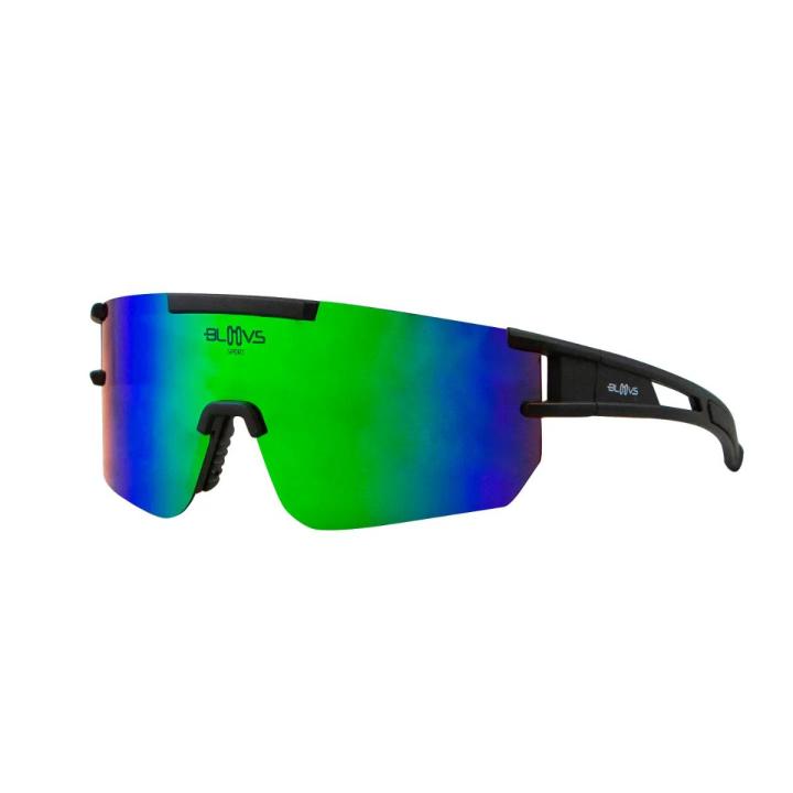 Bloovs Zoncolan Matt Black Green Polarized akiniai