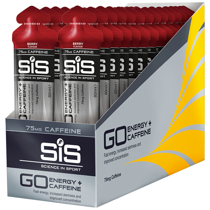 SiS GO Energy + Caffeine Gel Berry 60 ml energinis gelis su kofeinu