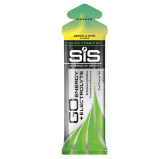 SiS GO Energy + Electrolyte Gel Lemon & Mint 60 ml energinis gelis su elektrolitais