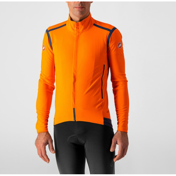 Castelli PERFETTO ROS LONG SLEEVE Brilliant Orange Dviratininko Striukė