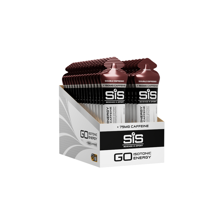 SiS GO Energy + Caffeine Gel Double Espresso 60 ml energinis gelis su kofeinu