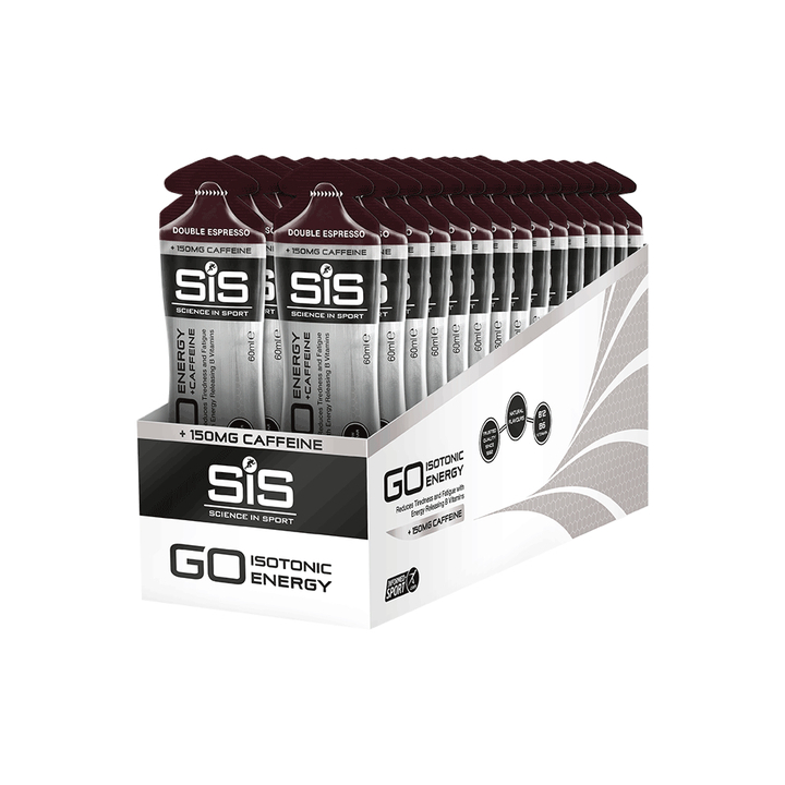 SiS GO Energy + Caffeine Gel Double Espresso 60 ml energinis gelis su kofeinu