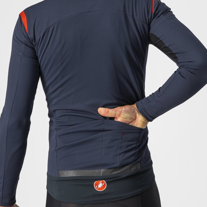 Castelli PERFETTO RoS LONG SLEEVE SAVILE BLUE dviratininko striukė