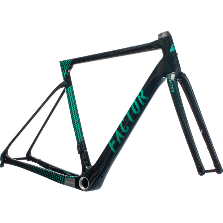 Factor LS British Green Black Inc Thirty Four Clincher Disc Brake CeramicSpeed Shimano HG gravel dviračio rėmo komplektas