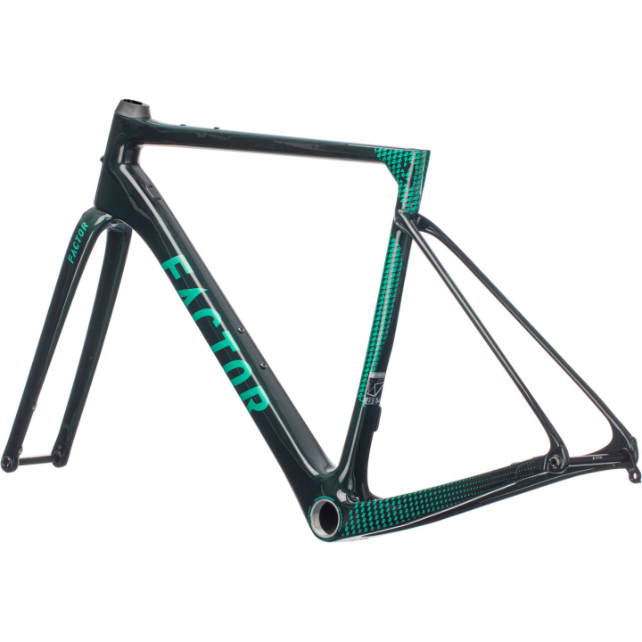 Factor LS British Green Black Inc Thirty Four Clincher Disc Brake CeramicSpeed Shimano HG gravel dviračio rėmo komplektas