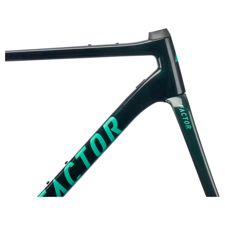 Factor LS British Green Black Inc Thirty Four Clincher Disc Brake CeramicSpeed Shimano HG gravel dviračio rėmo komplektas