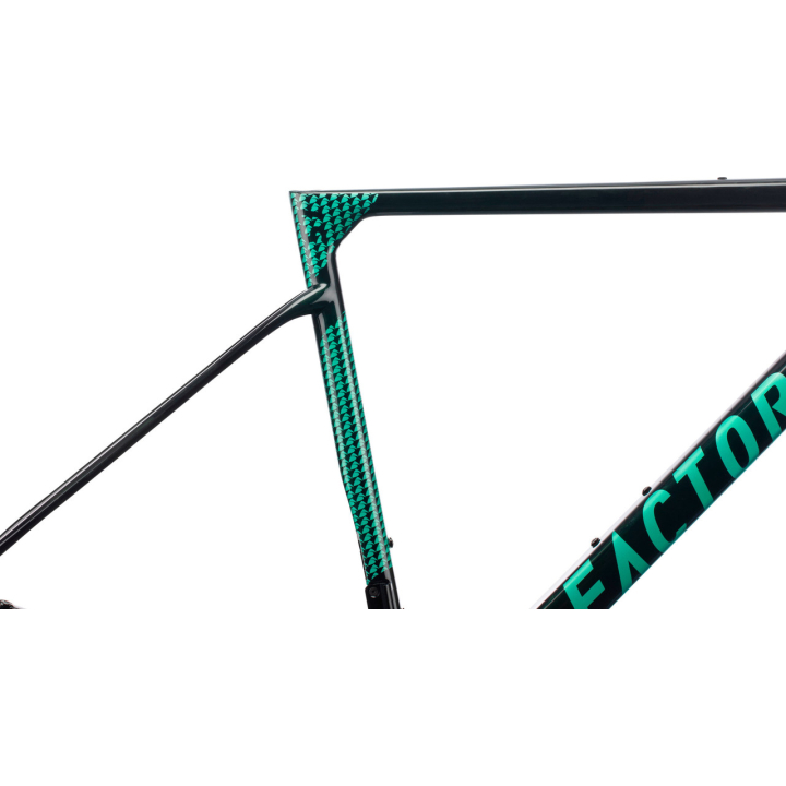 Factor LS British Green Black Inc Thirty Four Clincher Disc Brake CeramicSpeed Shimano HG gravel dviračio rėmo komplektas