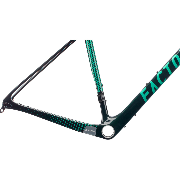 Factor LS British Green Black Inc Thirty Four Clincher Disc Brake CeramicSpeed Shimano HG gravel dviračio rėmo komplektas