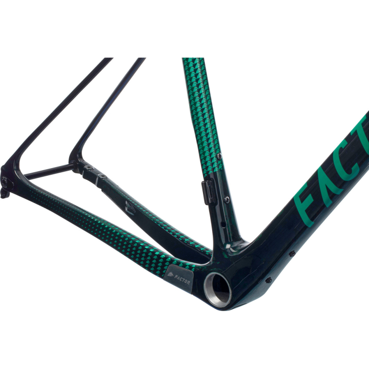 Factor LS British Green Black Inc Thirty Four Clincher Disc Brake CeramicSpeed Shimano HG gravel dviračio rėmo komplektas